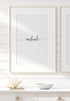 black and white inhale poster